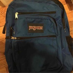 Blue jansport backpack